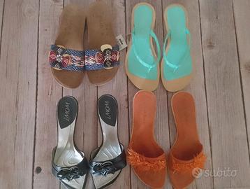 Scarpe infradito e estive elegante donna