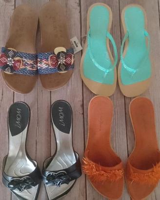 Scarpe infradito e estive elegante donna