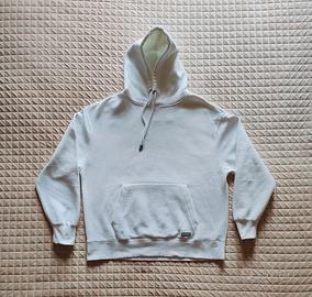Felpa bianca Pull & Bear con cappuccio