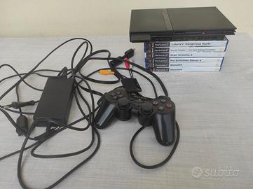 PlayStation 2 Slim + Manuali + Accessori + Giochi 