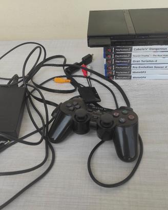 PlayStation 2 Slim + Manuali + Accessori + Giochi 