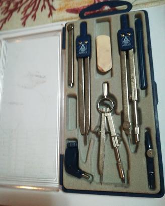 set compassi da disegno tecnico 