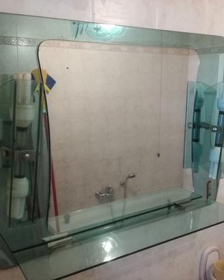 SPECCHIO X BAGNO VETRO c-MENSOLA