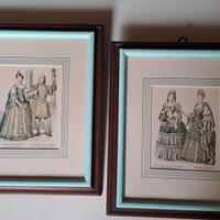 Coppia di stampe antiche