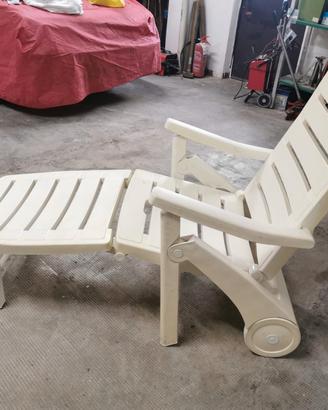 Lettino prendisole "Grand Soleil" Bianco