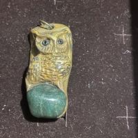 Ciondolo gufo con pietrs