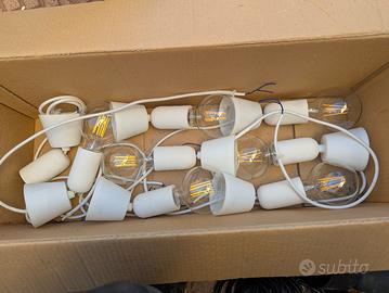 Lampadario con Portalampada Calcestruzzo