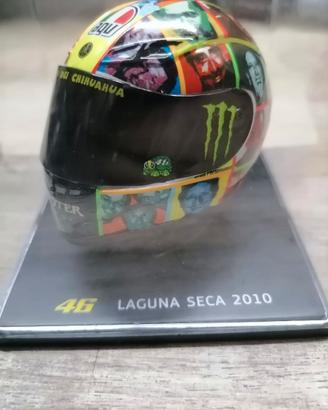 Mini Casco Valentino Rossi 46 Laguna Seca 2010