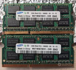 Samsung Kit 4GB (2X2GB) PC3-10600s DDR3-1333 