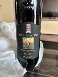 2 bott Brunello Banfi Poggio all’oro 2016 Riserva