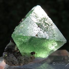Fluorite Verde Ottaedrica con Pirite – Milpo Mine