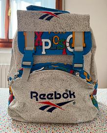 Zaino Reebok grigio e blu con logo