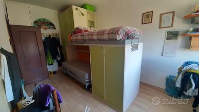 Camera con letto a castello