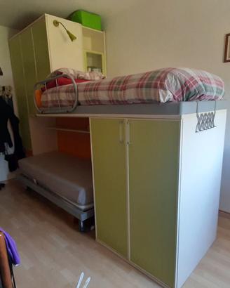 Camera con letto a castello