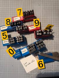 Punzoni lettere in acciaio