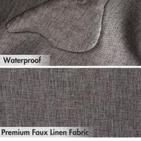 tenda doccia in lino, impermeabile 