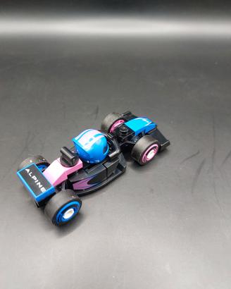 lego minifigure monoposto da collezione F1 alpine 