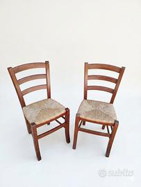 Coppia sedie vintage