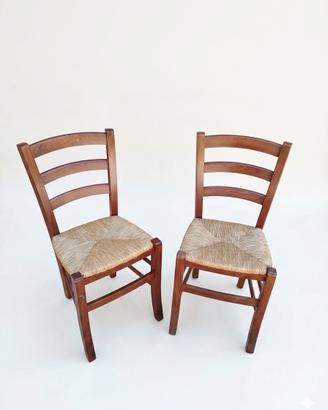 Coppia sedie vintage
