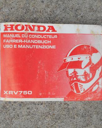 manuale uso istruzioni honda XRV 750 africa twin