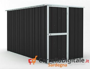 Deposito attrezzi giardino 175x307cm 5,4mq nero