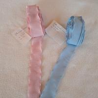 Fettuccia rosa e azzurra cm 3,8