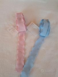 Fettuccia rosa e azzurra cm 3,8