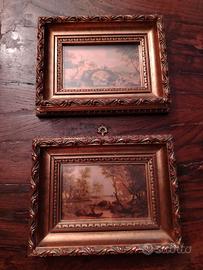 Arte barocca:due splendidi quadretti gemelli