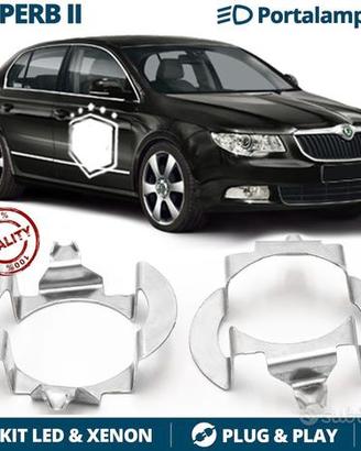 ADATTATORI montaggio KIT LED H7 per Skoda SUPERB 2