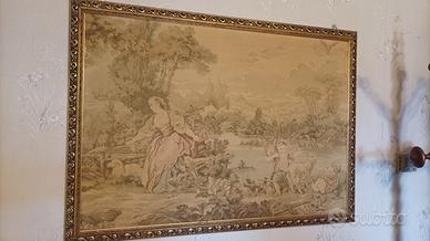 Arazzo anni 60 vintage con soggetto bucolico