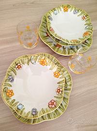 Set di piatti e bicchieri per due Thun 