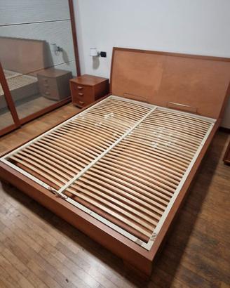 Letto matrimoniale 180×200 in legno con rete a dog