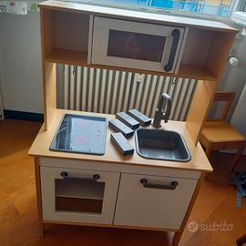 Cucina Ikea DUKTIG per bambini in legno naturale