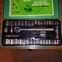 RATCHET SOCKET SET 40pz  1/4" & 3/8" Combination