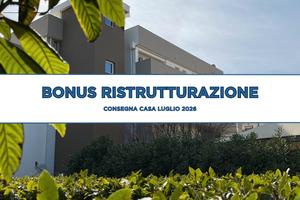 Trilocale con balcone abitabile 26 mq - mare 350 m