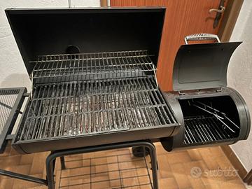 Barbecue Jamestown_carbone_griglia in ghisa