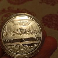 FDC Silver plated L'ultima cena di Gesù coin