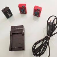 Caricabatteria + batterie NP-FW50 per Sony