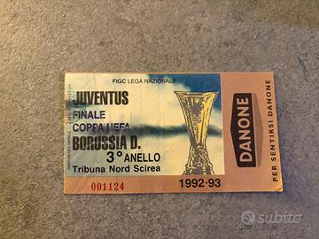 Biglietto finale UEFA Juventus