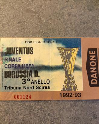 Biglietto finale UEFA Juventus