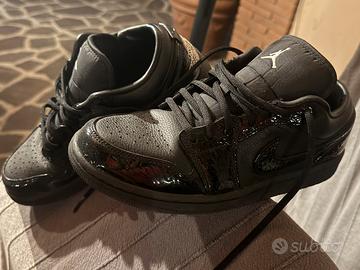 Air Jordan 1 Low SE Black Crocodile - Taglia 40