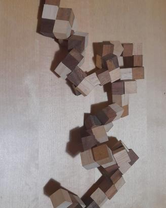 Gioco in legno puzzole 3d
