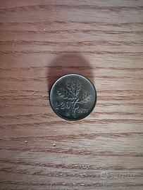 Moneta 20 Lire 1979 Repubblica Italiana