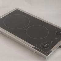 Top vetroceramica radiante 2 fuochi