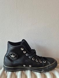 Converse All Star High in pelle nera (high top)