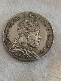 Moneta  da 1 Birr Etiopia - Imperatore Menelik II