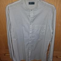 Camicia beige collo coreano