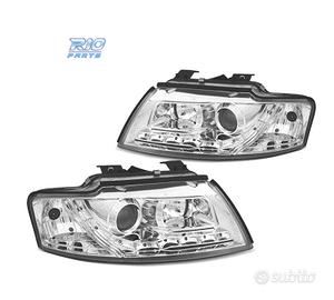 FARI PER AUDI A4 B6 CABRIO 02-06 LUCE DIURNA A LED