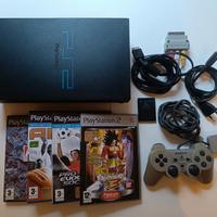 Sony PS2 Fat + Controller + 4 Giochi + Accessori