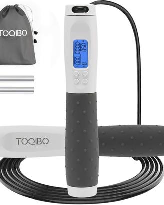 TOQIBO Corda per Saltare Calorie Conta, Corda Salt